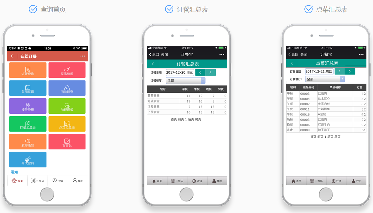 食堂订餐系统软件食堂订餐机
